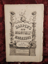 Harper&#39;s March 1872 Bolivia The Amazon Anthony Trollope Eugene Lawrence - £10.23 GBP
