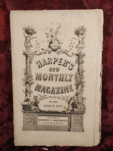 Harper&#39;s March 1872 Bolivia The Amazon Anthony Trollope Eugene Lawrence - £9.69 GBP