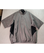 FootJoy Golf Jacket Mens 2XL Gray Polyester Short Sleeve Pockets 1/4 Zip... - £27.66 GBP