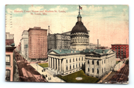 Postcard Historic St. Louis Missouri Court House 1916 View Before Gateway Arch - £7.88 GBP