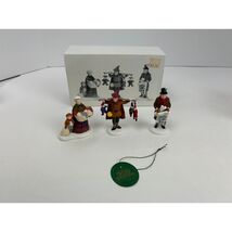 Department 56 Heritage Village Christmas Shoppers Toy Vendor 3-Piece Fig... - $29.99