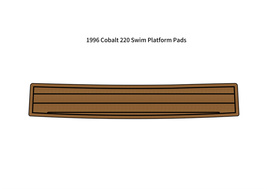 1996 Cobalt 220 Swim Platform Step Pad Boat EVA Foam Faux Teak Deck Floo... - $281.00