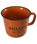 Bulleit Frontier Bourbon Whiskey Orange Ceramic Cup Coffee Mug Collectable  - $14.84