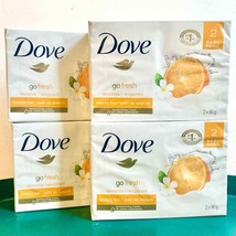 Dove Go Fresh Revitalize Beauty Bar Mandarin &amp; Tiara Flower 8 bars NEW - £36.49 GBP