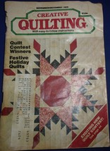 Vintage Creative Quilting 10 Patterns November/December 1988 - $56.91 MXN