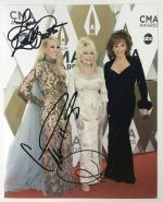 Primary image for Dolly Parton, Carrie Underwood & Reba McEntire Signed Autographed Glossy 8x10 Ph