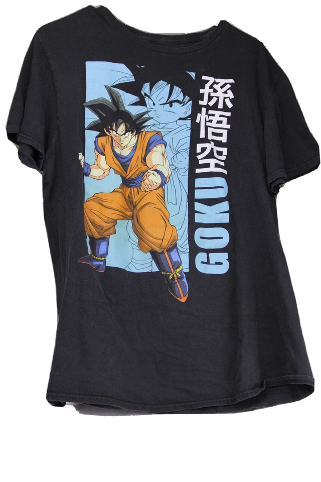 Primary image for Dragon Ball Z Goku Mens Tee Shirt Color Black Toei Animation Size Large 2154