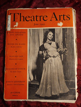 THEATRE ARTS June 1943 T. S. Eliot Alicia Markova Joseph Jefferson H. D. Glance - £8.79 GBP