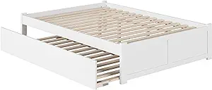 AFI Concord Queen Size Platform Bed with Footboard &amp; Twin XL Trundle in ... - $873.99