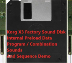 Factory Restore Floppy Disk for Korg X3 Synth Preload Data Sounds, Seque... - $11.87