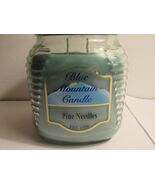 Pine Needle Christmas Candle | Blue Mountain | Double Wick 24 oz Large 1... - $24.94