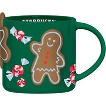 Starbucks GingerBread Man Xmas Cup 14 oz Hot Mug 2023 Fall Christmas 414ml Green - £46.14 GBP