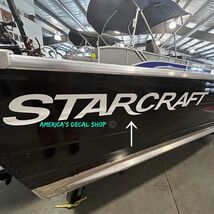 Starcraft Boat Yacht Decals 2PC Set Vinyl Italic Quality New OEM Vintage... - $22.52