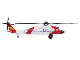 Sikorsky HH-60J Jayhawk Helicopter White and Red &quot;United States Coast Gu... - $19.12