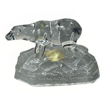Cristal d&#39; Arques Polar Bear on Ice Cut Crystal Figurine /Paperweight w/... - $16.95