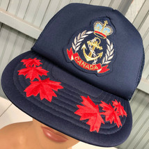 VTG Canada Royal Canadian Naval Crest Coat Arms Snapback Wilson Baseball Hat Cap - £20.65 GBP