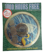Vintage AOL year 2000 y2k marketing disc unopened "1000 Hours Free" collectible