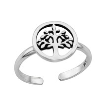 925 Sterling Silver Tree of Life Toe Ring - $14.95