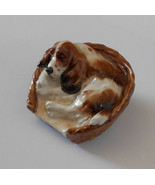 Vintage Royal Doulton Cocker Spaniel In Basket~HN2585~Authentic~3.75&quot; T~... - $54.86 CAD