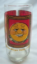 VINTAGE BURGER KING FUNNY BURGER THING 6&quot; COLLECTOR&#39;S GLASS CUP 1979 - £14.40 GBP