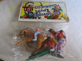 Circa 1970 Pull Apart Plastic Indian In Unopened Package - £7.66 GBP