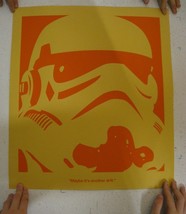 Star Wars Stormtrooper Screen Print Poster Red Orange-
show original tit... - $68.18