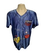 Universal Studios Spongebob Sluggerpants 13 Kids Large Blue Jersey - $501.63 MXN