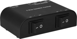 XtremPro 61048 2-Way Speaker Control Switch, Black, 2 or 4 Channel Stereo - $19.99