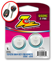 Keyless Remote Batteries (2) For 2006-2019 Toyota RAV4 Key Fob - Free S/H! - £3.67 GBP