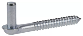 Hardware Essentials 851912 Zinc-Plated Gate Screw Hook, 1/2 in. x 4 in. - $18.37