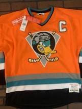 MIGHTY DUCKS (Conway) Headgear Classics Hockey Orange Jersey ~Never Worn... - £63.00 GBP