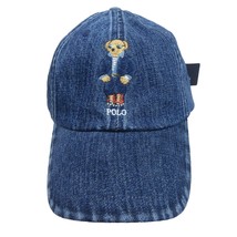 Polo Ralph Lauren Bear Dark Denim Baseball Hat Cap OS Adjustable NEW - $58.95