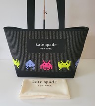 Kate Spade KI642 X Space Invaders Fly Knit Jacquard Shopper Tote Handbag... - $158.28