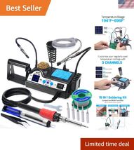 927-IV Soldering Station Kit High-Power 110W with 3 Preset Channels, Sle... - $88.79