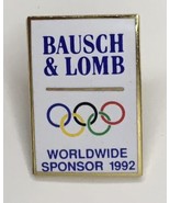 Vintage 1992 Bausch &amp; Lomb World Wide Olympics Sponsor Lapel Pin Eyecare... - $8.00