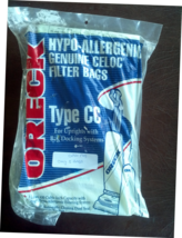 ORECK TYPE CC VACUUM  UPRIGHTS WITH DOCKING SYSTEMS 5 BAGS ( OPEN PKG ) - $17.00