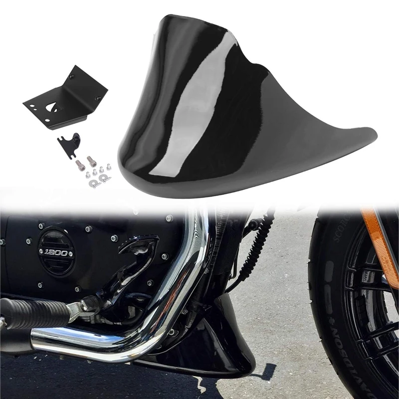 Front  Bottom Air Dam Chin Fairing Spoiler Muuard Cover  Harley ter Custom Acces - £198.57 GBP