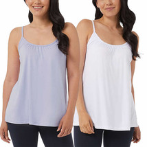 32 Degrees Ladies&#39; Size X-Large Bra Top Camisole, 2-pack, Lt. Blue - White  - £13.46 GBP