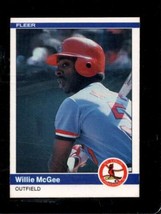 1984 Fleer #329 Willie Mcgee Nm Cardinals *X84358 - £1.14 GBP