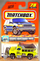 2000 Matchbox #79 Snow Explorer Series 16 Highway Maintenence Truck Green-Gray - £9.04 GBP