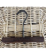 Primitive Vintage Antique Garment Hanger 5.5&quot; V.B. Camp Men’s Furnishing... - $15.48 CAD