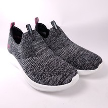 Skechers Womens Ultra Flex 2.0 12554 Slip-On Black Gray Shoe Sneakers Size 6 - £15.68 GBP