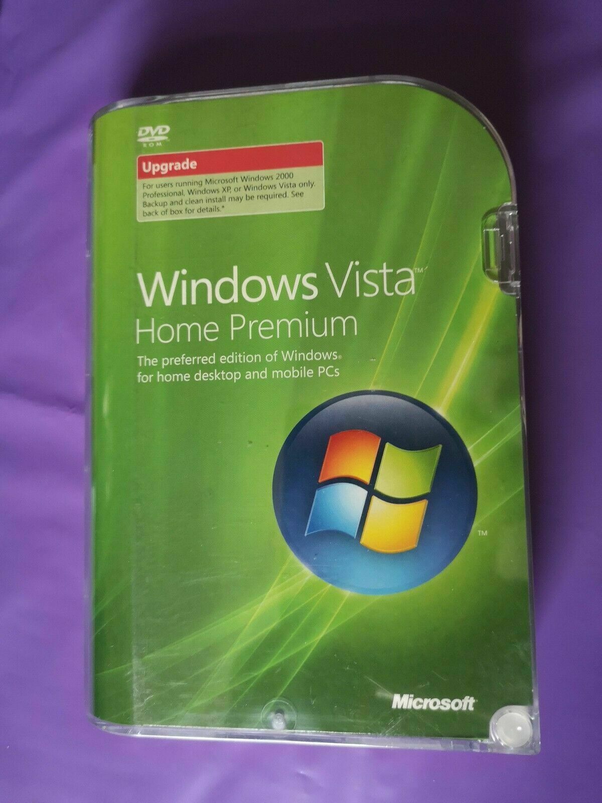 Primary image for MICROSOFT WINDOWS VISTA HOME PREMIUM UPGRADE GENUINE RETAIL PRODUCT KEY 32 BIT 