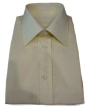 Camisa Hombre Medida Pequeñas Amarillo Suave Unido Mixto Algodón Made IN Italy - £28.56 GBP