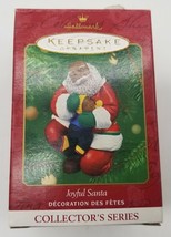 Hallmark Keepsake Joyful Santa 2001 Series 3 Christmas Tree Ornament In Box - $15.87