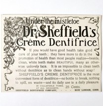 Dr Sheffields Creme Toothpaste 1897 Advertisement Victorian Dental ADBN1vvv - $19.99