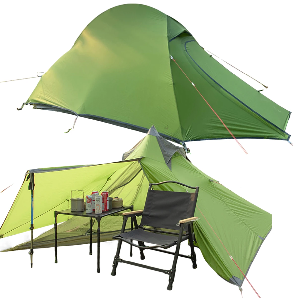 Professional Camping Tent  3 Season 1-2 Person Ultralight Outdoor Tent Canopy - £35.06 GBP