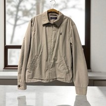 Vintage 2000’s Gray Polo Ralph Lauren Full-Zip Harrington Bomber Jacket M - $69.29