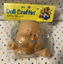 Vintage Mangelsen&#39;s Doll Craftin&#39; 4 inch Grandpa Head &amp; Hands Set - £11.02 GBP