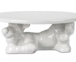 Disney Store Ceramic White Tigger Figural Cake Stand Plate Winnie the Po... - £31.37 GBP
